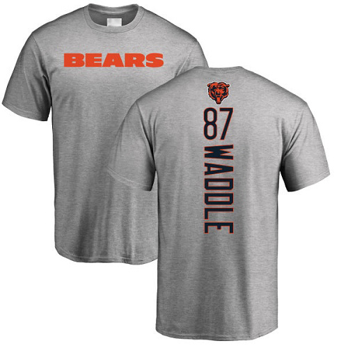 Chicago Bears Men Ash Tom Waddle Backer NFL Football #87 T Shirt->youth nfl jersey->Youth Jersey